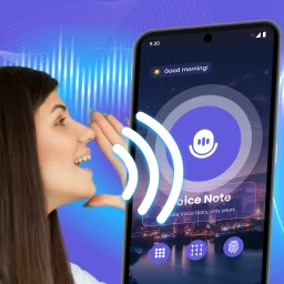 AI Voice Lock Screen: AI Note 图标